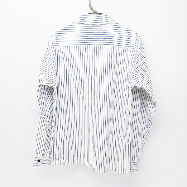 実際に弊社で買取させて頂いたCRIMIE/クライミー ワッペン付き ストライプ柄 ロングスリーブ/長袖 コットンシャツ Size：Lの画像 1枚目