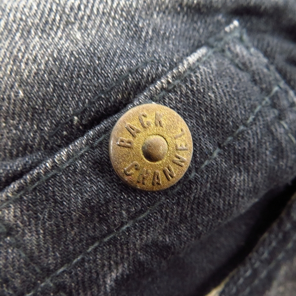 実際に弊社で買取させて頂いたBACKCHANNEL/バックチャンネル ウォッシュ加工 ストレート デニムパンツ/Ｍの画像 7枚目