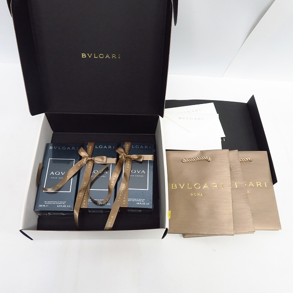実際に弊社で買取させて頂いた【未使用】BVLGARI/ブルガリ アクア プールオム シャンプー＆シャワージェル 200ml 3点セットの画像 3枚目