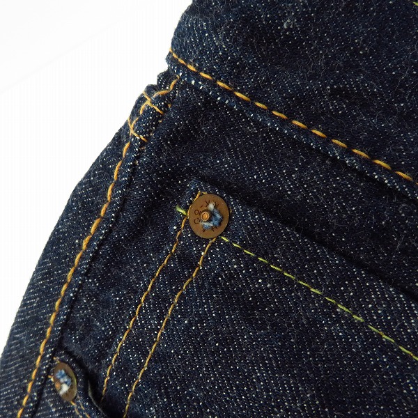 実際に弊社で買取させて頂いたWAREHOUSE/ウェアハウス DUBBLEWORKS/ダブルワークス Lot 1001 ボタンフライ デニムパンツ/ジーンズ 30の画像 6枚目