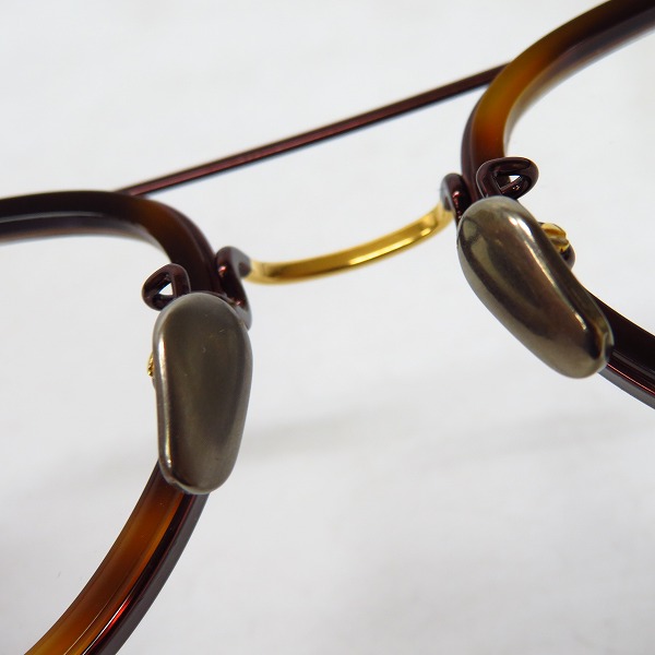 実際に弊社で買取させて頂いたOG×OLIVER GOLDSMITH/オージーバイオリバーゴールドスミス 眼鏡フレーム Key-2-013 の画像 2枚目