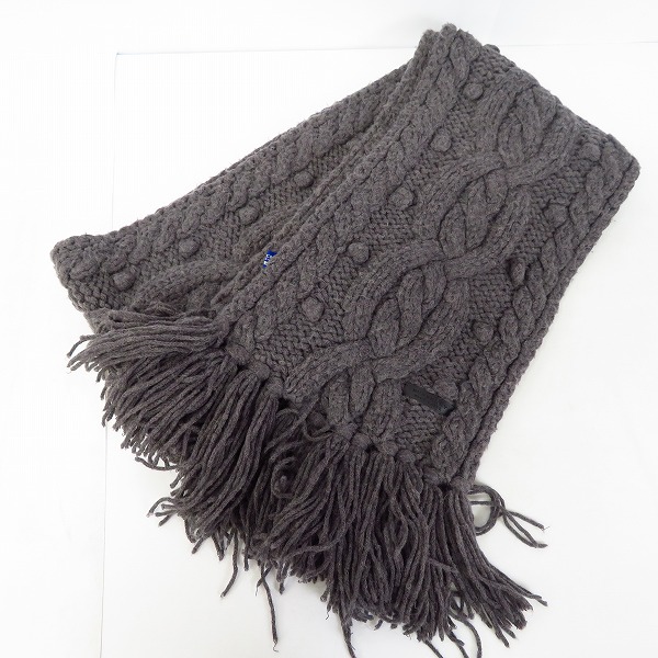 実際に弊社で買取させて頂いたBURBERRY BLUE LABEL/バーバリーブルーレーベル フリンジ付マフラー