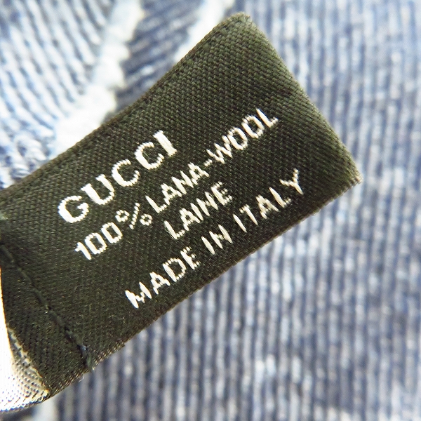 実際に弊社で買取させて頂いたGUCCI/グッチ マフラー ストール CG柄 ウール の画像 5枚目