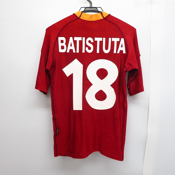 実際に弊社で買取させて頂いたkappa/カッパ ASローマ 00/01 ＃18 BATISTUTA/バティストゥータ ホーム 半袖ユニフォーム/SS  の画像 1枚目