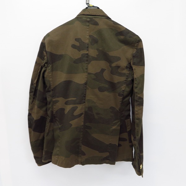 実際に弊社で買取させて頂いたHYDROGEN/ハイドロゲン カモ/迷彩 スカルボタン テーラードジャケット XSの画像 1枚目