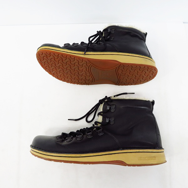 実際に弊社で買取させて頂いたBIRKENSTOCK Footprints/ビルケンシュトック フットプリンツ ファーライニング レースアップブーツ ブラック 42の画像 3枚目