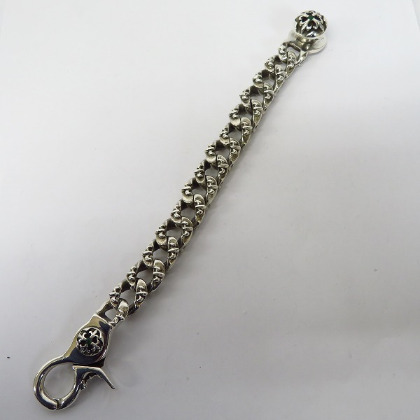 実際に弊社で買取させて頂いたA&G/エーアンドジー ファンシーチェーン クリップブレスレット w/ストーンの画像 5枚目