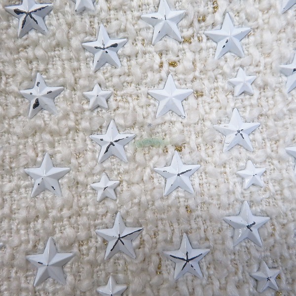 実際に弊社で買取させて頂いたDRESSCAMP/ドレスキャンプ スター スタッズ トートバッグ/ハンドバッグ ホワイトの画像 6枚目