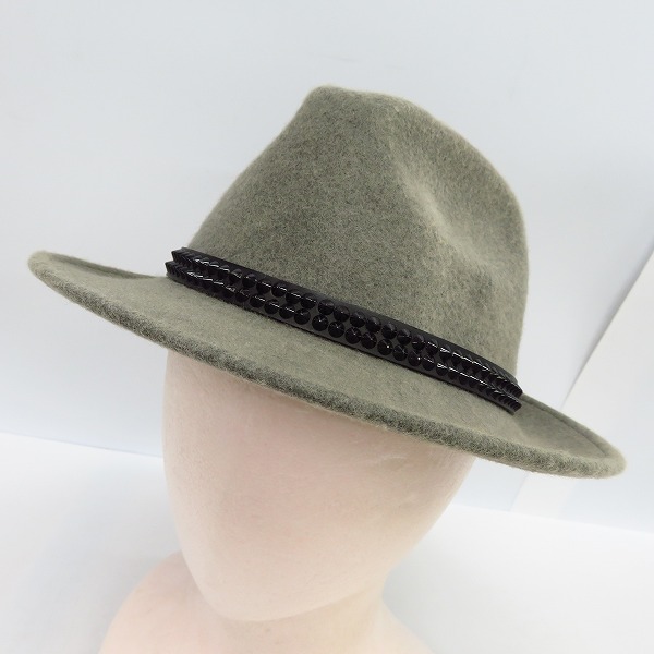 実際に弊社で買取させて頂いたHTC/ハリウッドトレーディングカンパニー ウール 中折れハット グレー/M