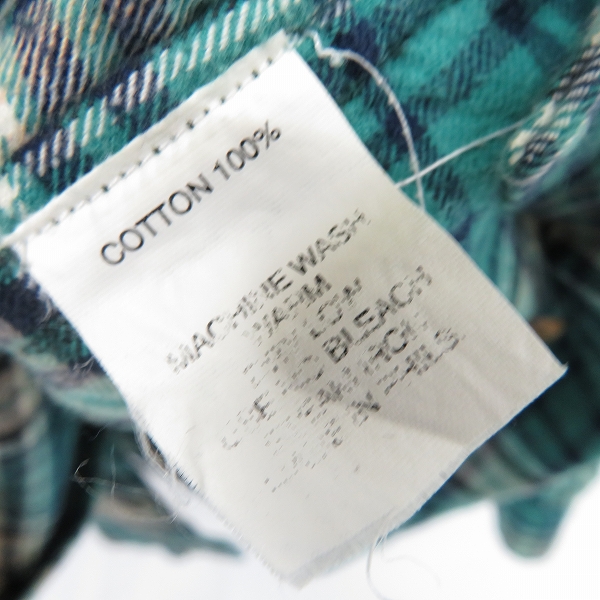 実際に弊社で買取させて頂いたGOODENOUGH×FINESSE/グッドイナフ×フィネス チェックシャツ/Lの画像 3枚目