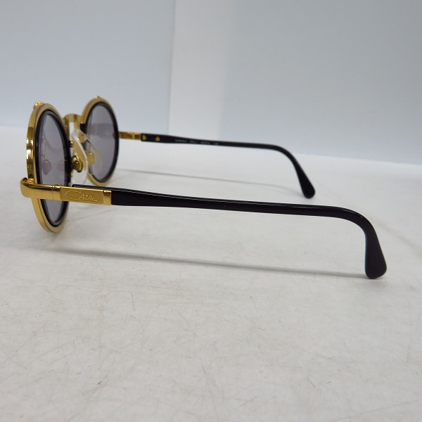 実際に弊社で買取させて頂いたCAZAL/カザール ラウンドサングラス MOD.644 COL.1 ブラック×ゴールドの画像 2枚目
