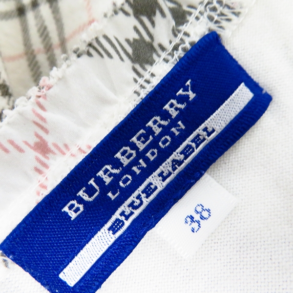 実際に弊社で買取させて頂いたBURBERRY BLUE LABEL/バーバリーブルーレーベル チェック柄 キャミソール/ノースリーブ/38/2点セットの画像 2枚目
