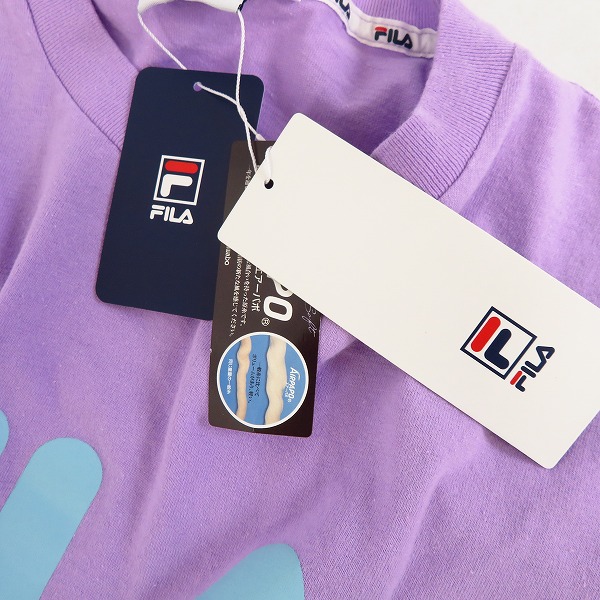 実際に弊社で買取させて頂いたFILA/フィラ サイドスリット/ロゴ入り 半袖カットソー/M 3点セットの画像 5枚目