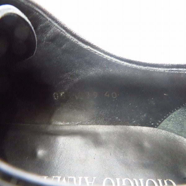 実際に弊社で買取させて頂いたGIORGIO ARMANI/ジョルジオアルマーニ エナメルシューズ/40の画像 5枚目