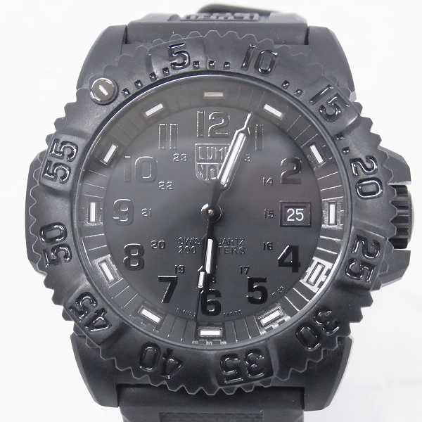 実際に弊社で買取させて頂いたLUMINOX/ルミノックス NAVYSEAL/ネイビー シールズ 3050/3950 ブラックアウト クォーツ/腕時計/ウォッチ