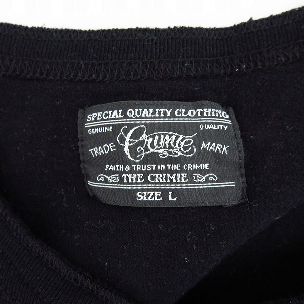 実際に弊社で買取させて頂いたCRIMIE/クライミー メキシカンスカル プリント ロングスリーブ/長袖 ヘンリーネック カットソー/ロンT Size：Lの画像 2枚目