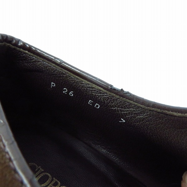 実際に弊社で買取させて頂いたGIORGIO ARMANI/ジョルジオアルマーニ オックスフォードブーツ/シューズ/7の画像 5枚目