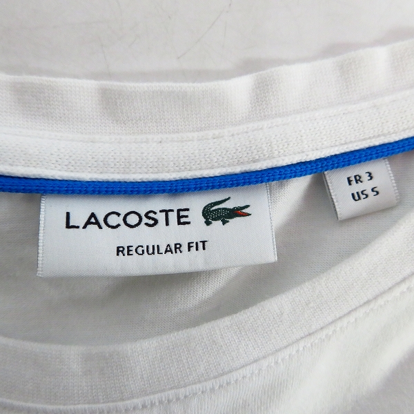 実際に弊社で買取させて頂いたLACOSTE/ラコステ ワンポイントポロシャツ/ロゴ刺繍Tシャツ/3点セットの画像 2枚目