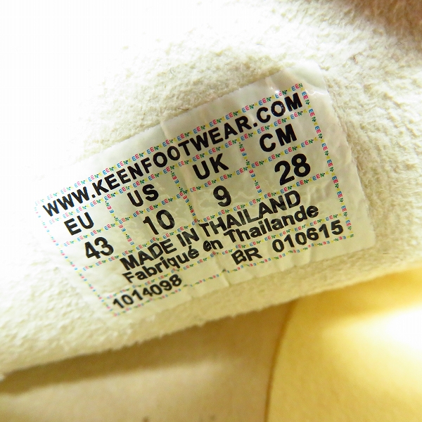 実際に弊社で買取させて頂いたKEEN/キーン UNEEK ユニーク サンダル ホワイト 1014098/28.0の画像 5枚目