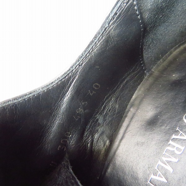実際に弊社で買取させて頂いたGIORGIO ARMANI/ジョルジオアルマーニ ハラコレザーシューズ/40の画像 5枚目