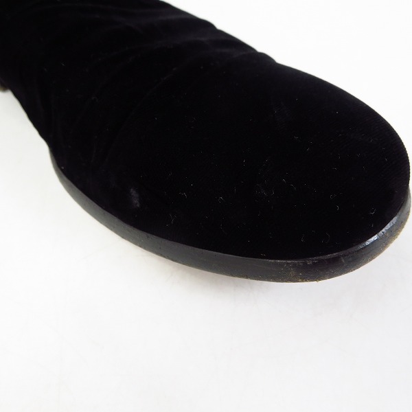 実際に弊社で買取させて頂いたGIORGIO ARMANI/ジョルジオアルマーニ ベロアシューズ/スリッポン/41の画像 6枚目