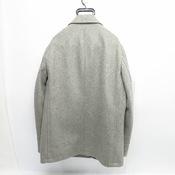 実際に弊社で買取させて頂いたFAT/エフエーティー  ウール Pコート グレー JUMBOの画像 1枚目