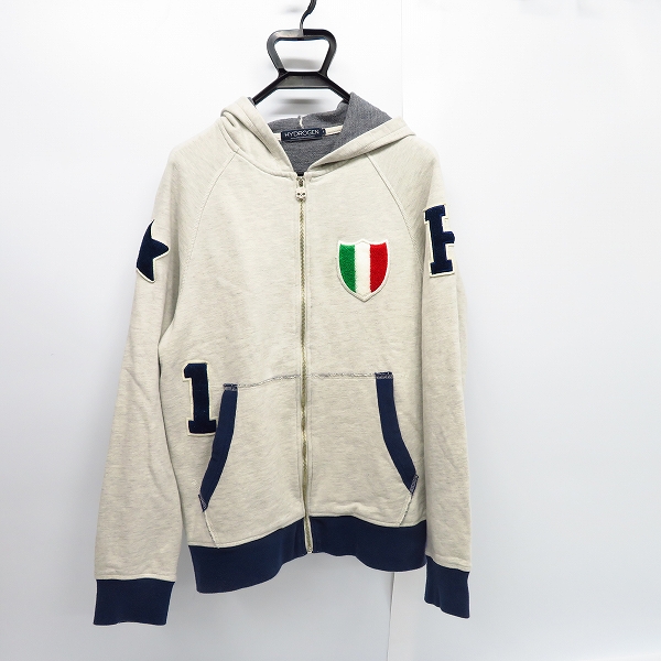 実際に弊社で買取させて頂いたHYDROGEN/ハイドロゲン ワッペン ジップアップスウェットパーカー S