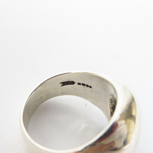 実際に弊社で買取させて頂いたCRAZY PIG/クレイジーピッグ LARGE EVIL SKULL/ラージ エビル スカルリング 16号の画像 5枚目