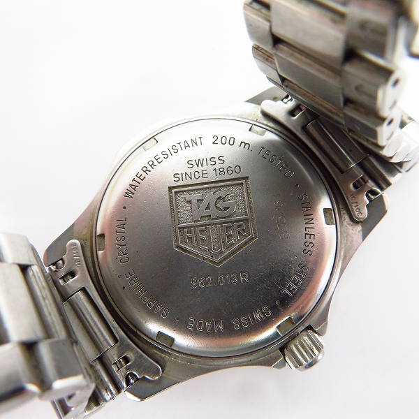 実際に弊社で買取させて頂いた【難有り/動作未確認】TAG HEUER/タグホイヤー プロフェッショナル クォーツ 962.013Rの画像 3枚目