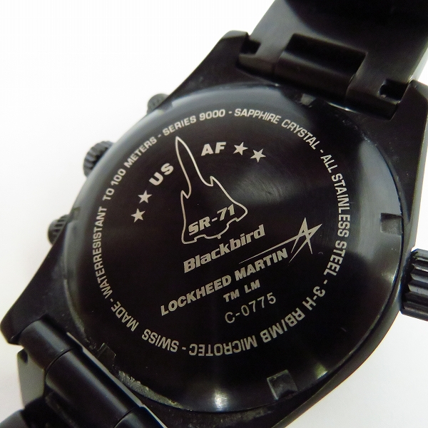 実際に弊社で買取させて頂いたLUMINOX/ルミノックス ブラックバード SR-71 シリーズ9000 腕時計【動作未確認】の画像 3枚目