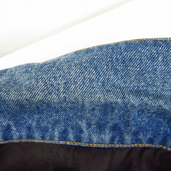 実際に弊社で買取させて頂いたGIVENCHY/ジバンシィ バックロゴ ダメージ加工 デニムジャケット/Gジャン/17F 1006 469/Sの画像 3枚目