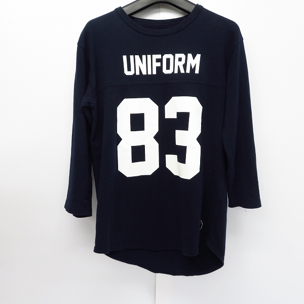 実際に弊社で買取させて頂いたuniform experiment/ユニフォームエクスペリメント ナンバリングシャツ 七分袖/1