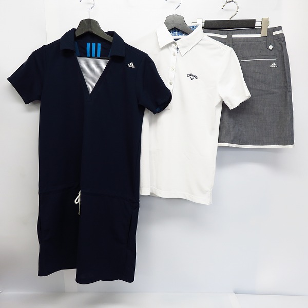 実際に弊社で買取させて頂いたadidas/アディダス callaway/キャロウェイ　le coq sportif ルコックスポルティフ レディース ゴルフウェアー 6点セットの画像 1枚目