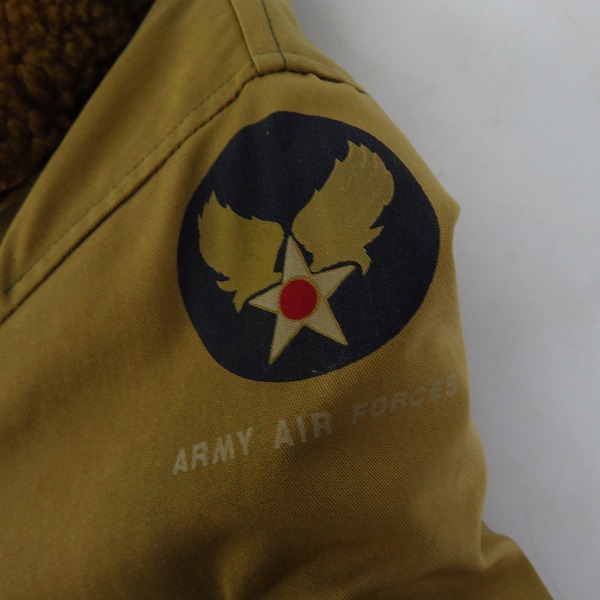 実際に弊社で買取させて頂いたSUGAR CANE/シュガーケーン B-15 フライトジャケット 38の画像 7枚目