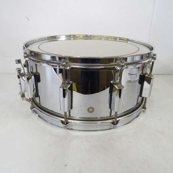 実際に弊社で買取させて頂いたPearl/パール Steel shell スネア 約14×6.5の画像 8枚目