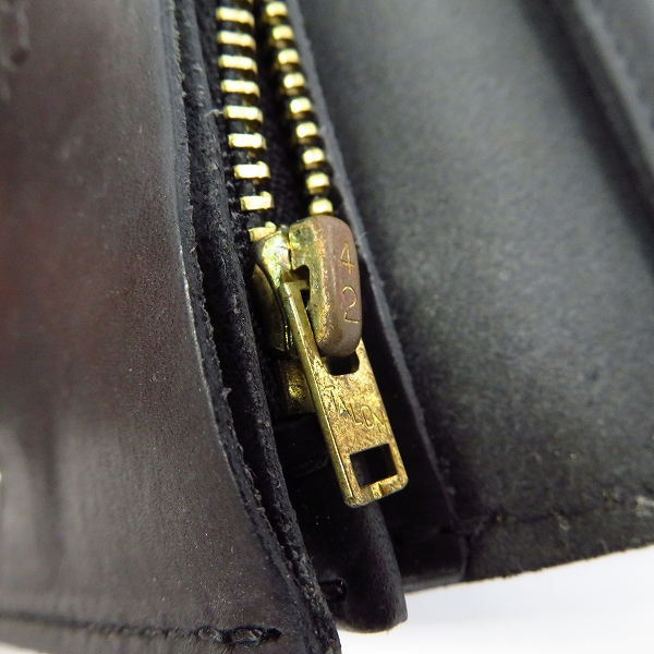 実際に弊社で買取させて頂いたHTC/エイチティーシー フラワースタッズ レザーロングウォレット/長財布の画像 5枚目