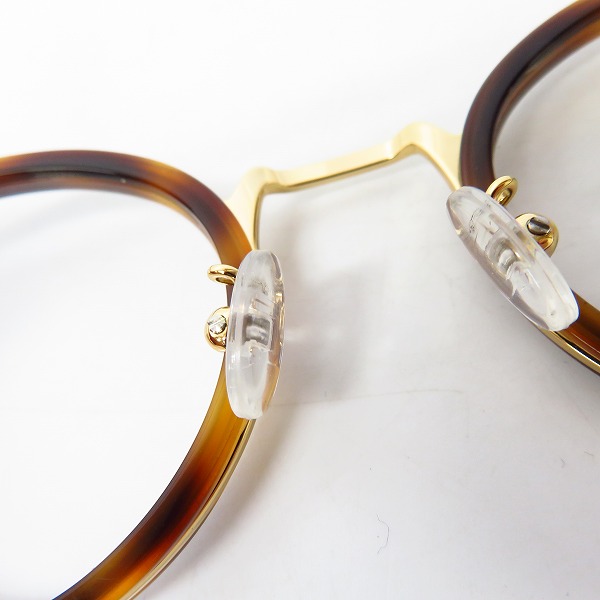 実際に弊社で買取させて頂いたCELINE/セリーヌ 眼鏡/メガネフレーム ブラウンデミ×ゴールド CL-50001U/Col.053の画像 2枚目