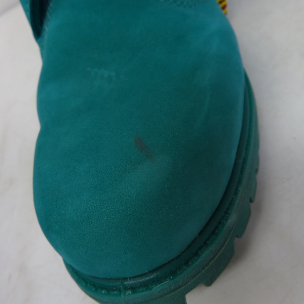 実際に弊社で買取させて頂いたatmos×timberland/アトモス×ティンバーランド 6IN PREM BT/6インチプレミアムブーツ ターコイズ A1QG9/7の画像 6枚目