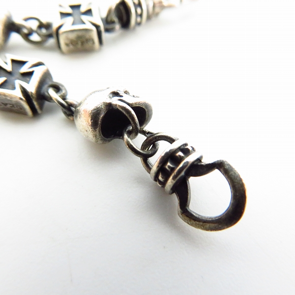 実際に弊社で買取させて頂いたDEAL DESIGN/ディールデザイン スカルス アイアンクロス ブレスレットの画像 4枚目