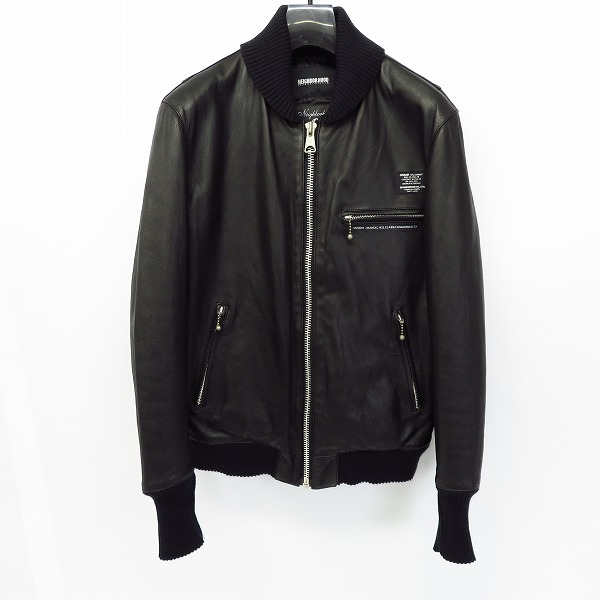 NEIGHBORHOOD/ネイバーフッド FILTHY レザー ジップアップ ジャケット