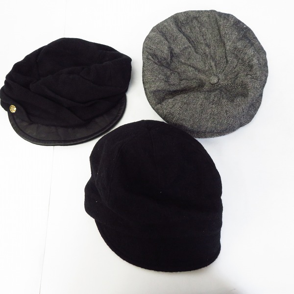 実際に弊社で買取させて頂いたCA4LA/カシラ ウールキャスケット/ウールベレー帽 5点セットの画像 1枚目