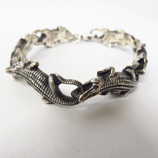 実際に弊社で買取させて頂いたCRAZY PIG/クレイジーピッグ CROCODILE BRACELET/クロコダイル ブレスレットの画像 1枚目