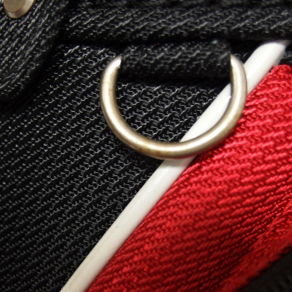 実際に弊社で買取させて頂いたLe coq sportif/ルコックスポルティフ 9型47インチ対応 キャディバッグ レッド×ブラック/QQ1143の画像 4枚目