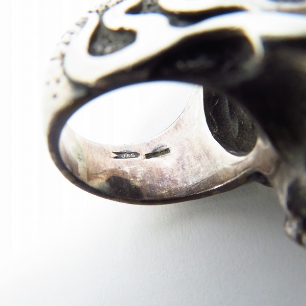 実際に弊社で買取させて頂いたCRAZY PIG/クレイジーピッグ フレイムドスカルリング 21号の画像 6枚目