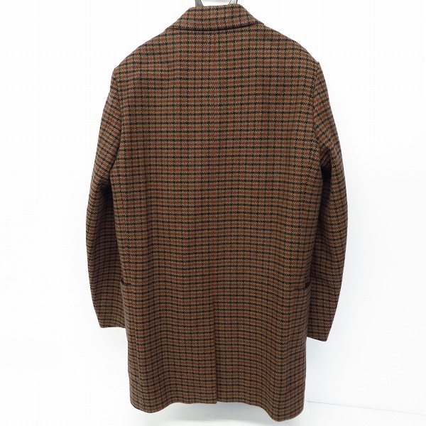 実際に弊社で買取させて頂いたKolor/カラー チェック柄 ウール混 ダブルコート/4の画像 1枚目
