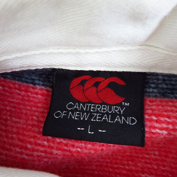 実際に弊社で買取させて頂いたCANTERBURY/カンタベリー ロングスリーブ ポロシャツ/Lの画像 2枚目