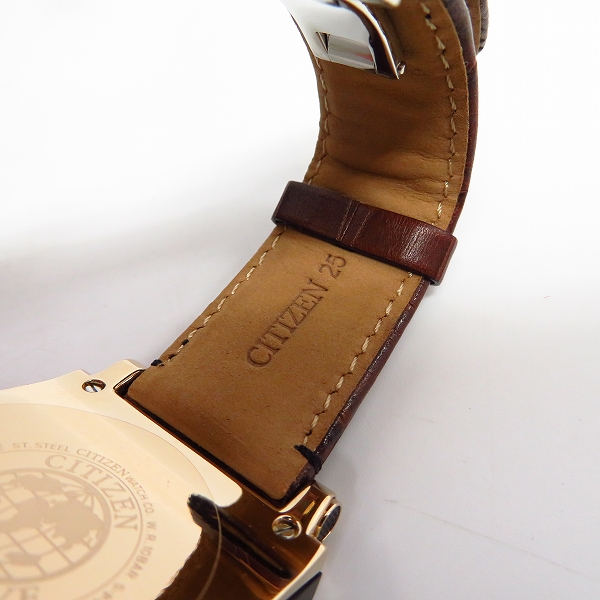 実際に弊社で買取させて頂いたCITIZEN/シチズン ECO-DRIVE/エコドライブ レザーベルト/腕時計/E310-S054877の画像 5枚目