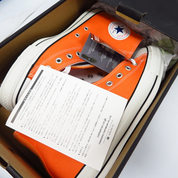 実際に弊社で買取させて頂いたConverse/コンバース 100th Anniversary Katakana Orange/100周年 カタカナ チャックテイラー 1CL133/29の画像 6枚目