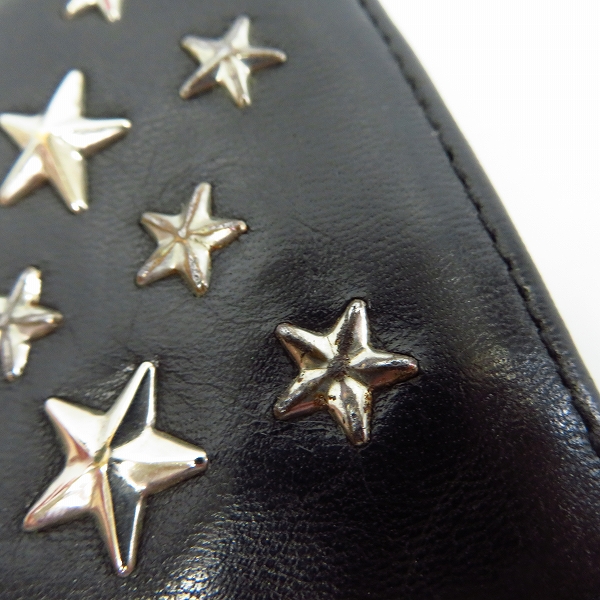 実際に弊社で買取させて頂いたJIMMY CHOO/ジミーチュウ スタースタッズウォレット/二つ折り財布 の画像 6枚目