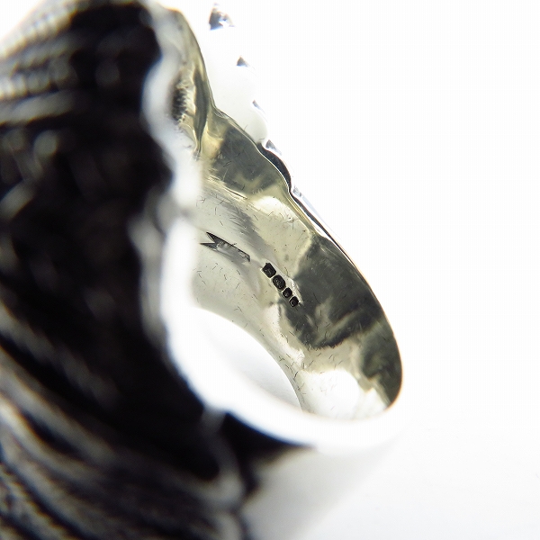 実際に弊社で買取させて頂いた【ギャラ付】CRAZY PIG/クレイジーピッグ INDIAN CHIEF/インディアンチーフ リング #134/18号の画像 6枚目